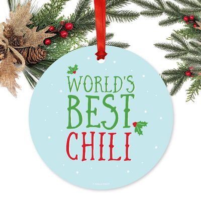 Metal Ornament Mistletoe Best Chili Image 1