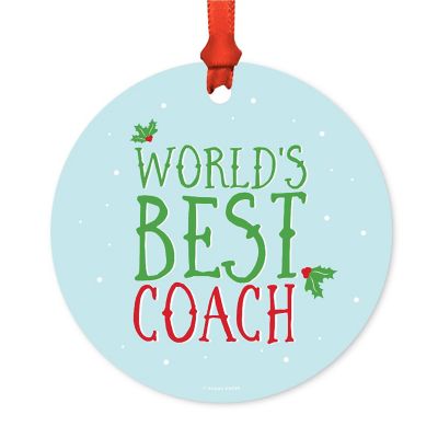 Metal Ornament Mistletoe Best Coach Image 1
