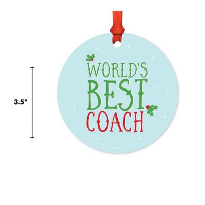 Metal Ornament Mistletoe Best Coach Image 2