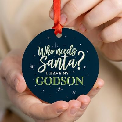 Metal Ornament Needs Presents/My Godson Image 1