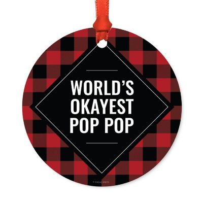 Metal Ornament Okayest Pop Pop Image 1