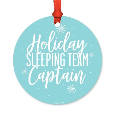 Metal Ornament Sleeping Team Captain Image 2