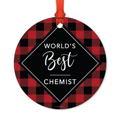 Metal Ornament World's Best Chemist Image 1