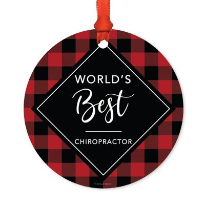 Metal Ornament World's Best Chiropractor Image 1