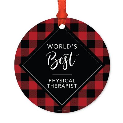 Metal Ornament World's Best PT Image 1