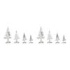 Metal Pine Tree Decor (Set Of 8) 8"H, 10"H, 12.25"H, 16.25"H Metal Image 1