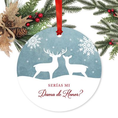 Metal Rustic Dama Honor Ornament Image 1