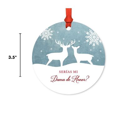 Metal Rustic Dama Honor Ornament Image 2