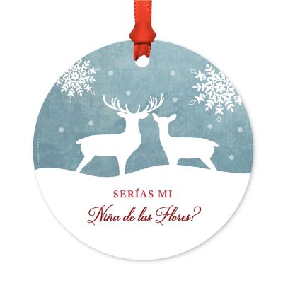 Metal Rustic Nina Flores Ornament Image 1