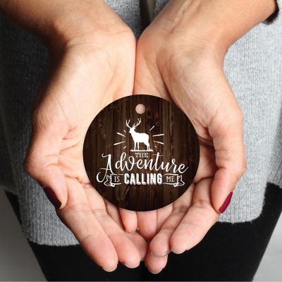 Metal Rustic Ornament Adventure Calling Image 1