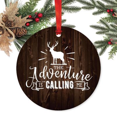 Metal Rustic Ornament Adventure Calling Image 1