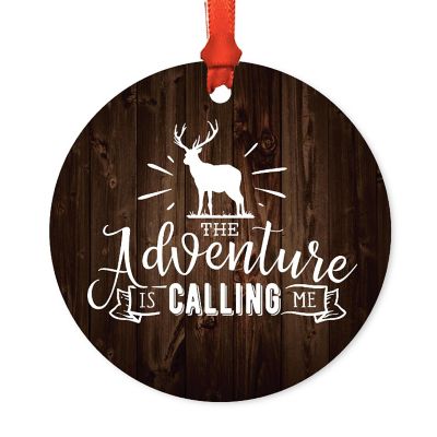 Metal Rustic Ornament Adventure Calling Image 2