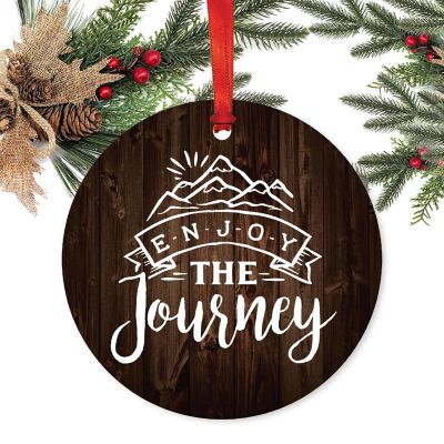 Metal Rustic Ornament Enjoy the Journey Image 1
