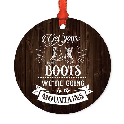 Metal Rustic Ornament Get Your Boots Image 1