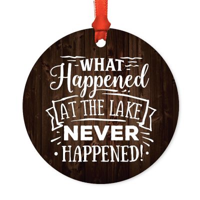 Metal Rustic Ornament Lake Never Happned Image 2