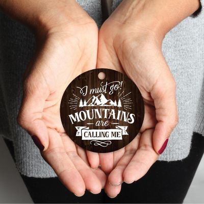 Metal Rustic Ornament Mountains Calling Image 2