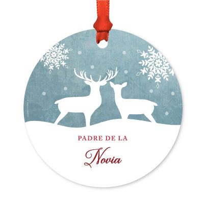 Metal Rustic Padre Novia Ornament Image 1