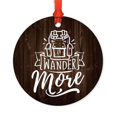 Metal Rustic Wood Ornament Wander More Image 2