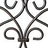 Metal Scrollwork Candle Wall Sconces 13.12" Tall Image 3