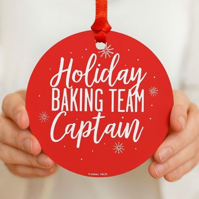 Metal Xmas Ornament Baking Team Captain Image 2