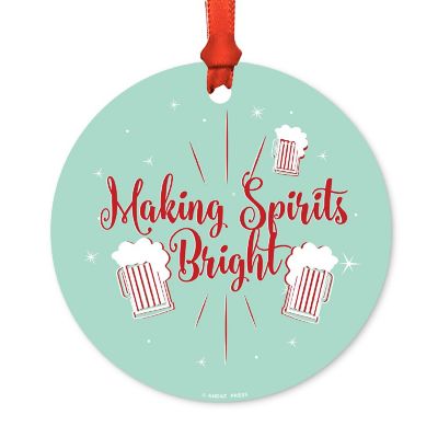 Metal Xmas Ornament Making Beer Mug Image 2