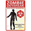 Metal Zombie Outbreak Sign Image 1