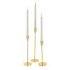 Metallic Gold Candle Holder Set - 3 Pc. Image 1