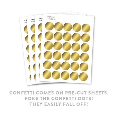 Metallic Gold Confetti 180-Pack Image 1