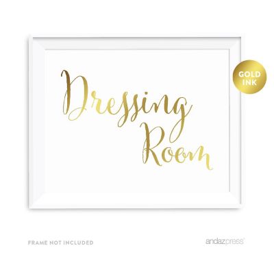 Metallic Gold Dressing Room 8.5x11 Image 2
