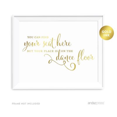 Metallic Gold Find Seat Dance 8.5x11 Image 1