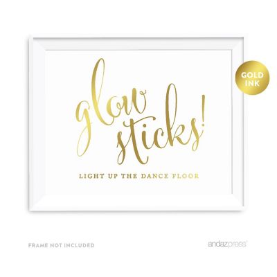 Metallic Gold Glow Stick Dance 8.5x11 Image 2