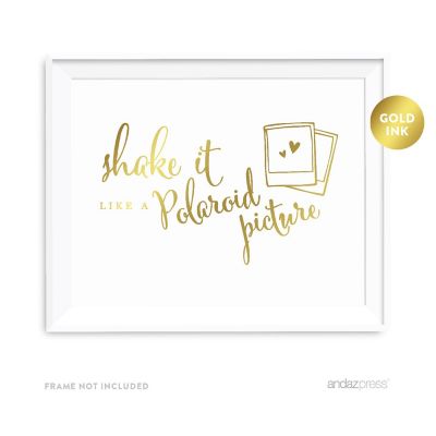 Metallic Gold Polaroid Quote 8.5x11 Image 1