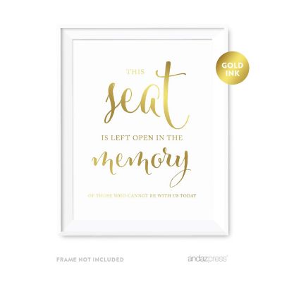 Metallic Gold Reserved Memorial 8.5x11 Image 2