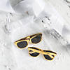 Metallic Gold Sunglasses - 12 Pc. Image 2