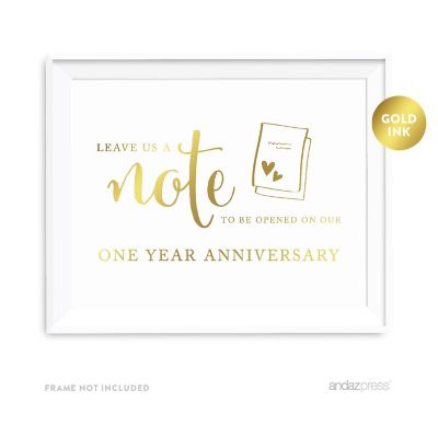 Metallic Gold Time Capsule Sign 8.5x11 Image 2