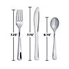 Metallic Silver Assorted Cutlery 72 Count Image 1