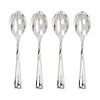 Metallic Silver Mini Spoons Boxed 96 Count Image 1