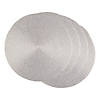 Metallic Silver Round Polypropylene Woven Placemat (Set Of 4) Image 1