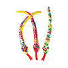 Metallic Stuffed Snakes - 12 Pc. Image 1