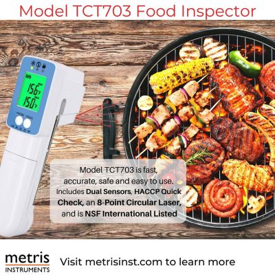 Metris Instruments Food Thermometer, Digital Meat Thermometer Model TCT703 Image 2
