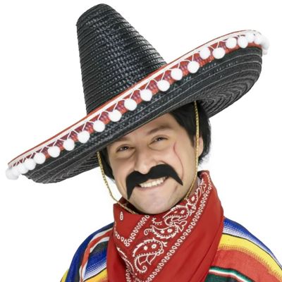 Mexican Black Moustache Costume Accessory Image 2