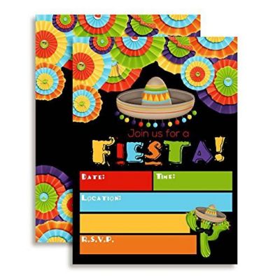 Mexican Fiesta Invitations 40pc. by AmandaCreation Image 1
