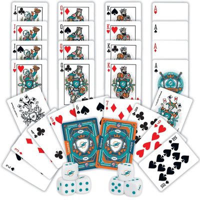 Miami Dolphins - 2-Pack Playing Cards &amp; Dice Set Image 2