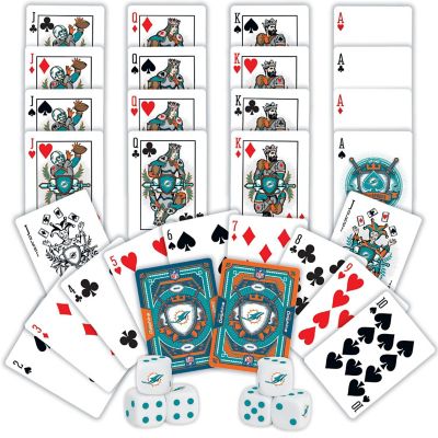 Miami Dolphins - 2-Pack Playing Cards & Dice Set Image 2