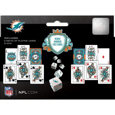 Miami Dolphins - 2-Pack Playing Cards & Dice Set Image 3