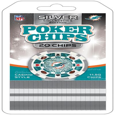 Miami Dolphins 20 Piece Poker Chips Image 1