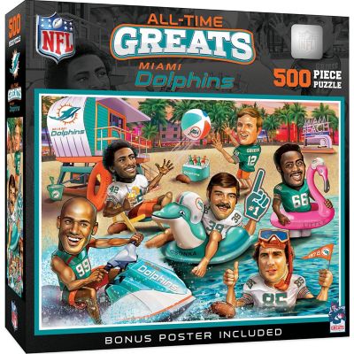 Miami Dolphins - All Time Greats 500 Piece Jigsaw Puzzle Image 1