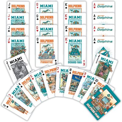 Miami Dolphins Fan Deck Playing Cards - 54 Card Deck Image 2