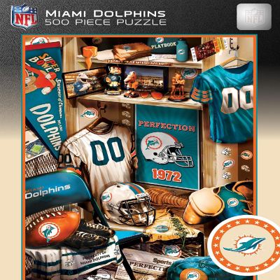 Miami Dolphins - Locker Room 500 Piece Jigsaw Puzzle Image 1