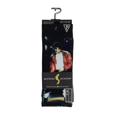 Michael Jackson Socks Dye-Sublimated Toe Stand 1 Pair Image 2